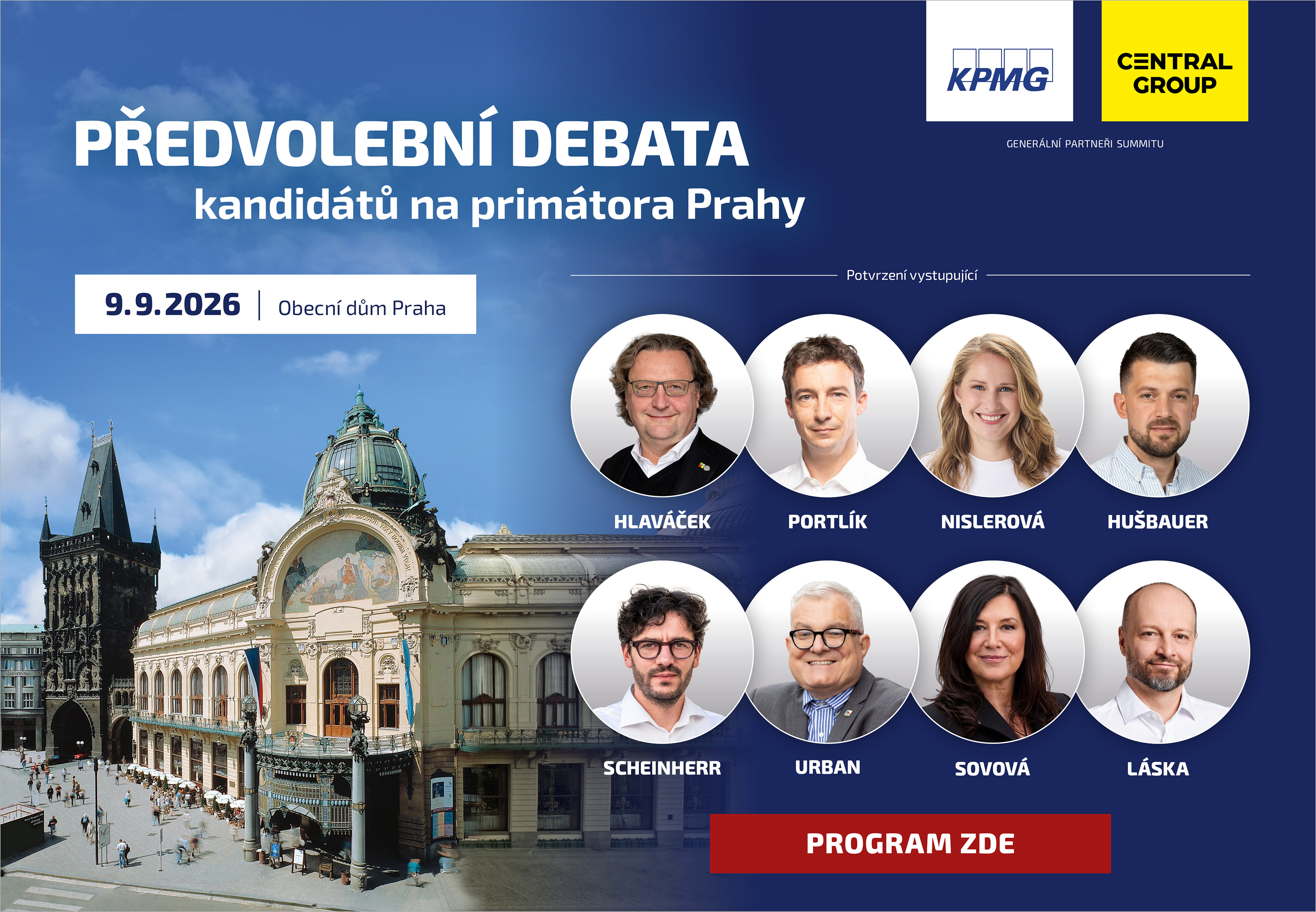 PŘEDVOLEBNÍ DEBATA kandidátů na primátora Prahy